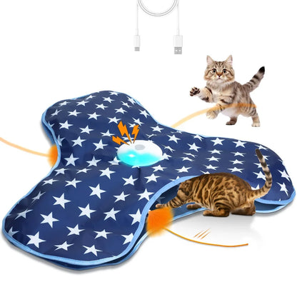 Interactive Cat Toy (Hide & Seek Mouse) with motion-activated features and playful design for indoor cats.
