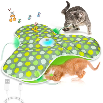 Interactive Cat Toy (Hide & Seek Mouse) with light and sound, engaging cats in play and activity.