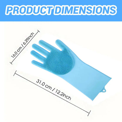 Product dimensions of Upgraded Pet Hair Remover Gloves | Gentle Deshedding Grooming Tool | Dogs Cats Horses Long & Short Hair Care.
