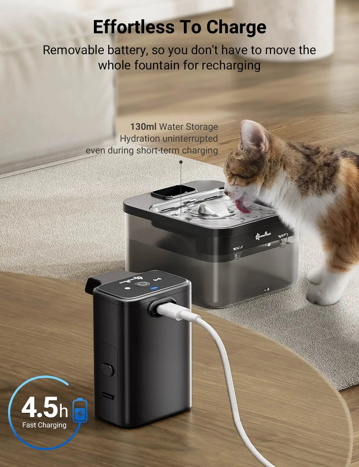 Smart Wireless Cat Water Fountain